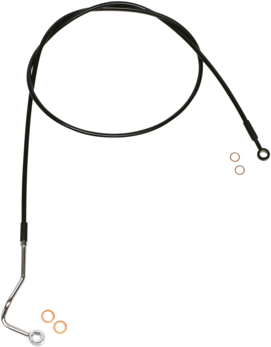 Magnum Shielding Line Brake Mid Upr Xr Blk BRAKE LINES-HOSES-STAINLESS ST Magnum Shielding