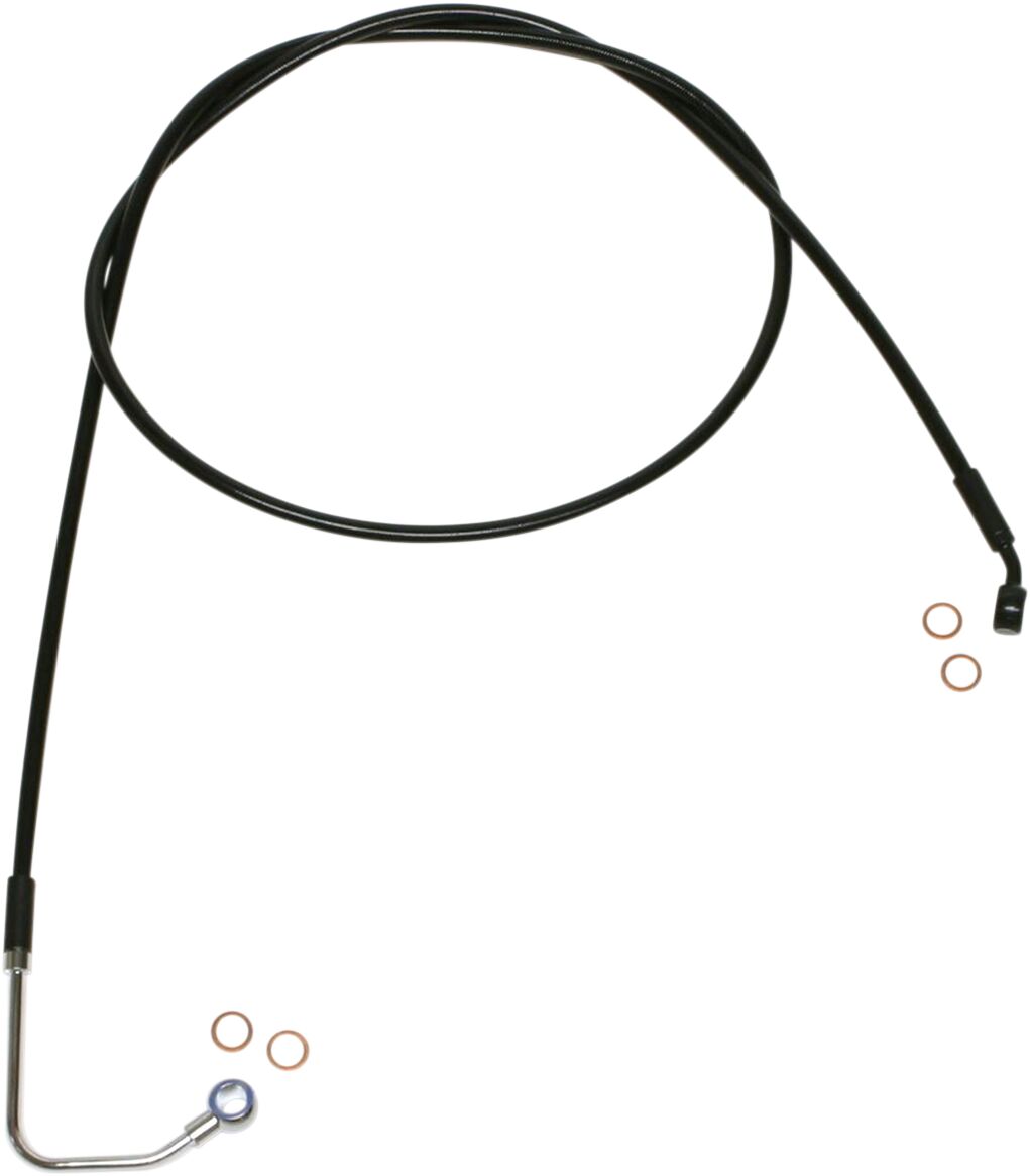 Magnum Shielding Line Brake Mid Upr Xr Blk BRAKE LINES-HOSES-STAINLESS ST Magnum Shielding
