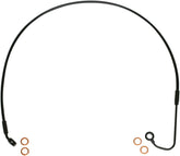 Magnum Shielding Line Brake Mid Upr Xr Blk BRAKE LINES-HOSES-STAINLESS ST Magnum Shielding