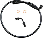 Magnum Shielding Line Brake Upr W/Adpt Blk BRAKE LINES-HOSES-STAINLESS ST Magnum Shielding