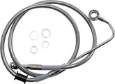 Drag Specialties Brk Line 15 17 Sftl Ss +6 BRAKE LINES-HOSES-STAINLESS ST Drag Specialties