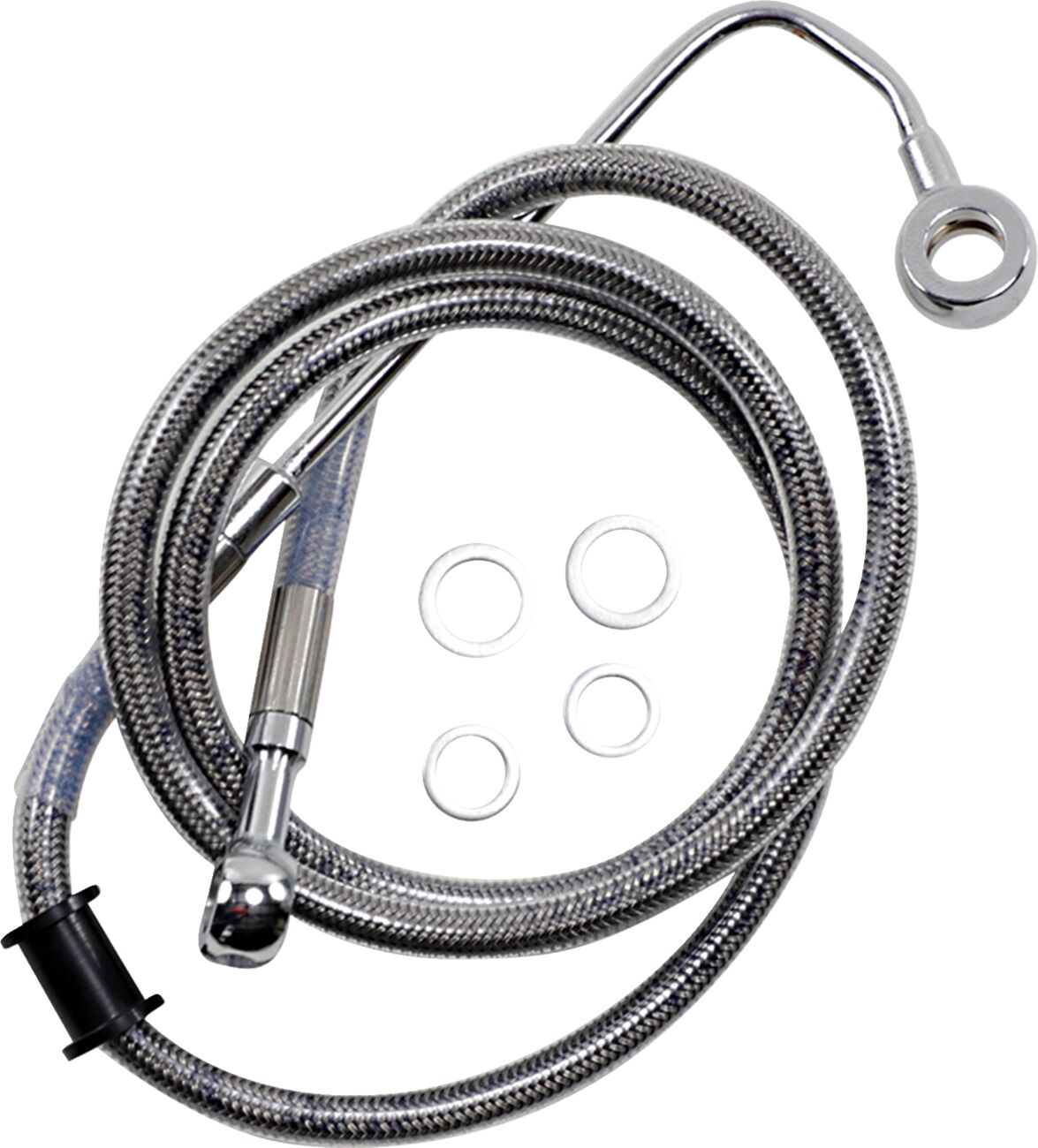 Drag Specialties Brk Line 15 17 Sftl Ss +8 BRAKE LINES-HOSES-STAINLESS ST Drag Specialties