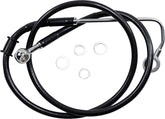 Drag Specialties Brk Line 15 17 Sftl Blk +4 BRAKE LINES-HOSES-STAINLESS ST Drag Specialties