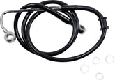 Drag Specialties Brk Line 15 17 Sftl Blk +8 Brake Lines Hoses Stainless Drag Specialties