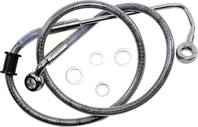 Drag Specialties Brk Line 15 17 Sftl Ss +2 BRAKE LINES-HOSES-STAINLESS ST Drag Specialties