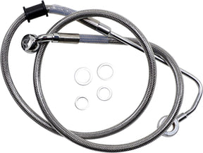 Drag Specialties Brk Line 15 17 Sftl Ss +4 BRAKE LINES-HOSES-STAINLESS ST Drag Specialties