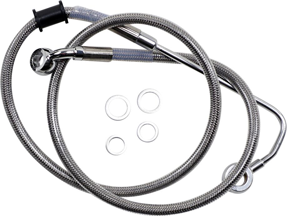 Drag Specialties Brk Line 15 17 Sftl Ss +6 BRAKE LINES-HOSES-STAINLESS ST Drag Specialties