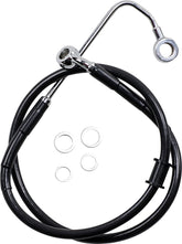 Drag Specialties Brk Line 15 17 Sftl Blk BRAKE LINES-HOSES-STAINLESS ST Drag Specialties