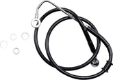 Drag Specialties Brk Line 15 17 Sftl Blk +4 Brake Lines Hoses Stainless Drag Specialties
