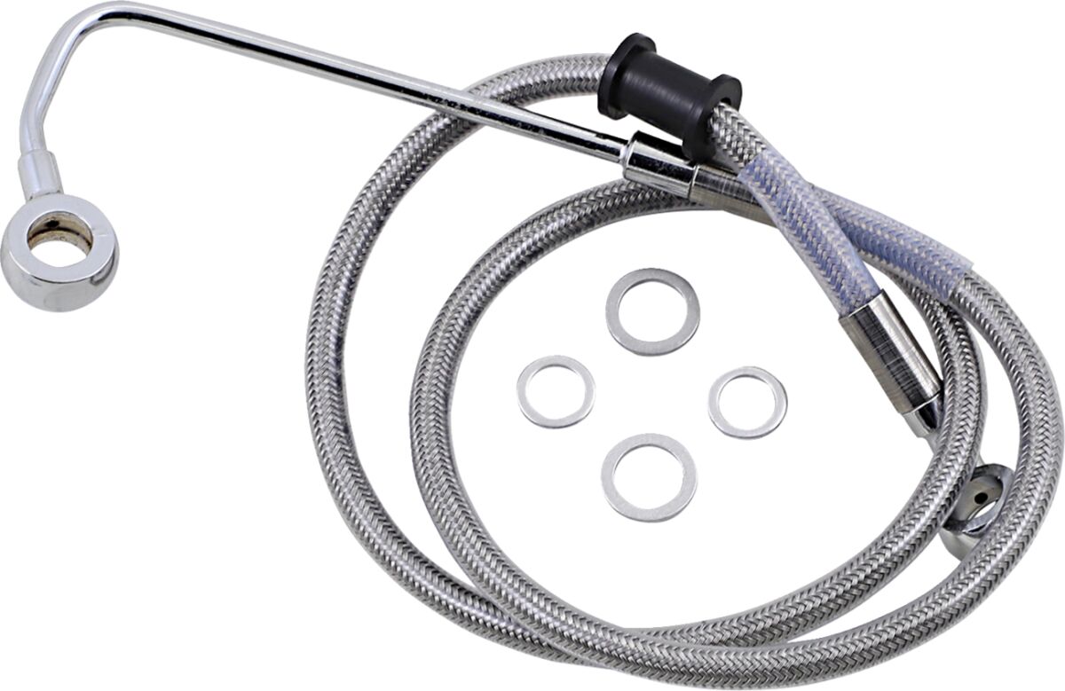 Drag Specialties Brk Line 15 17 Sftl Ss +2 Brake Lines Hoses Stainless Drag Specialties