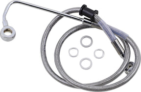 Drag Specialties Brk Line 15 17 Sftl Ss +2 Brake Lines Hoses Stainless Drag Specialties