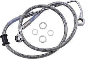 Drag Specialties Brk Line 15 17 Sftl Ss +4 Brake Lines Hoses Stainless Drag Specialties