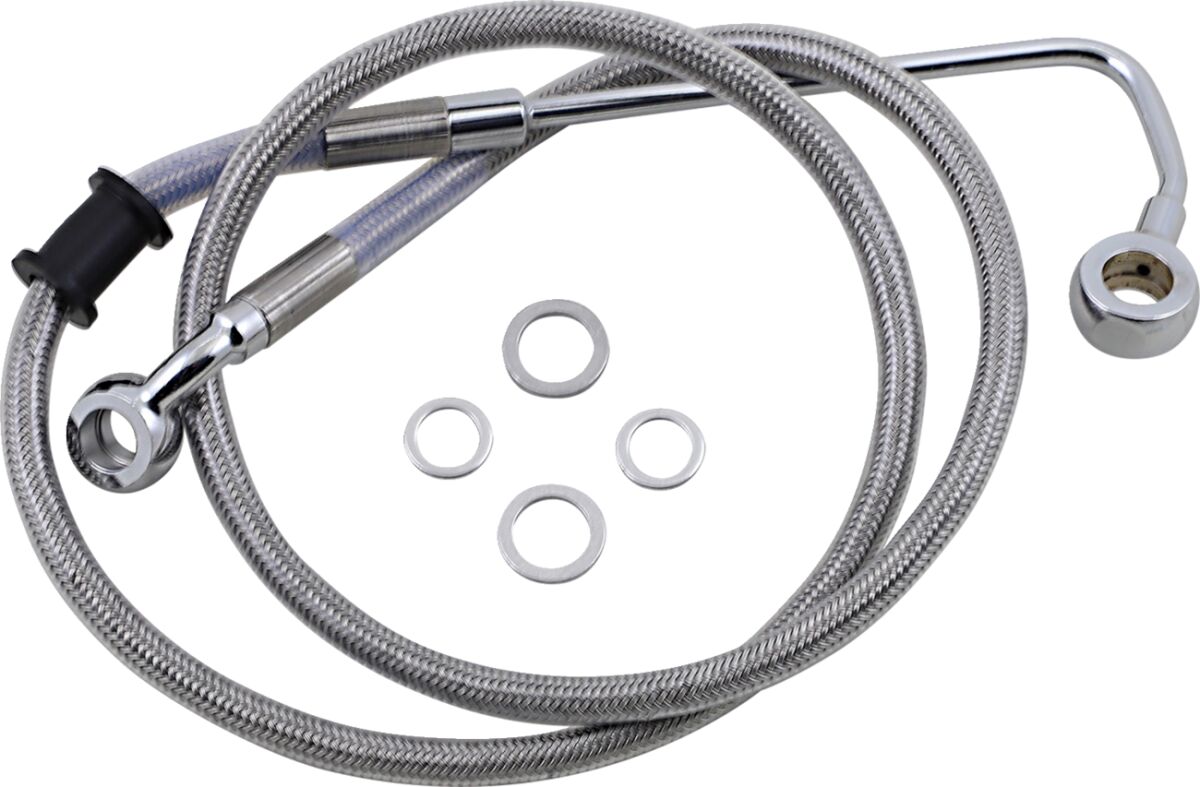 Drag Specialties Brk Line 15 17 Sftl Ss +6 Brake Lines Hoses Stainless Drag Specialties