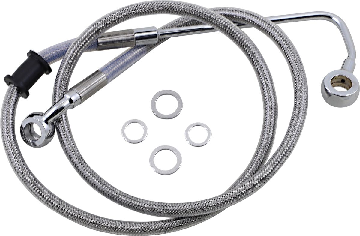 Drag Specialties Brk Line 15 17 Sftl Ss +6 Brake Lines Hoses Stainless Drag Specialties