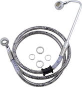 Drag Specialties Brk Line 15 17 Sftl Ss +8 BRAKE LINES-HOSES-STAINLESS ST Drag Specialties