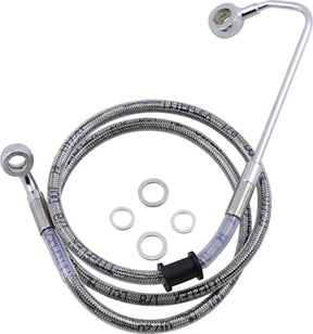 Drag Specialties Brk Line 15 17 Sftl Ss +8 BRAKE LINES-HOSES-STAINLESS ST Drag Specialties