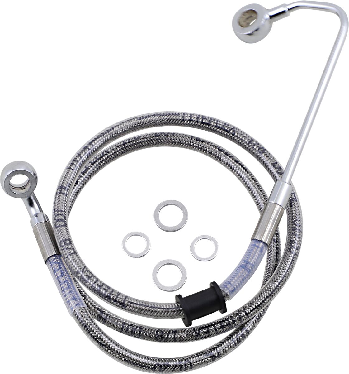 Drag Specialties Brk Line 15 17 Sftl Ss +8 BRAKE LINES-HOSES-STAINLESS ST Drag Specialties