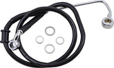 Drag Specialties Brk Line 15 17 Sftl Blk +2 BRAKE LINES-HOSES-STAINLESS ST Drag Specialties