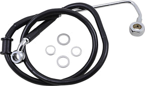 Drag Specialties Brk Line 15 17 Sftl Blk +2 BRAKE LINES-HOSES-STAINLESS ST Drag Specialties