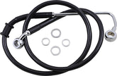 Drag Specialties Brk Line 15 17 Sftl Blk +6 Brake Lines Hoses Stainless Drag Specialties