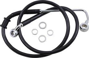 Drag Specialties Brk Line 15 17 Sftl Blk +6 Brake Lines Hoses Stainless Drag Specialties