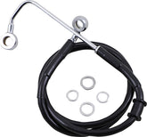 Drag Specialties Brk Line 15 17 Sftl Blk+10 Brake Lines Hoses Stainless Drag Specialties