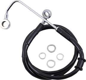Drag Specialties Brk Line 15 17 Sftl Blk+10 Brake Lines Hoses Stainless Drag Specialties