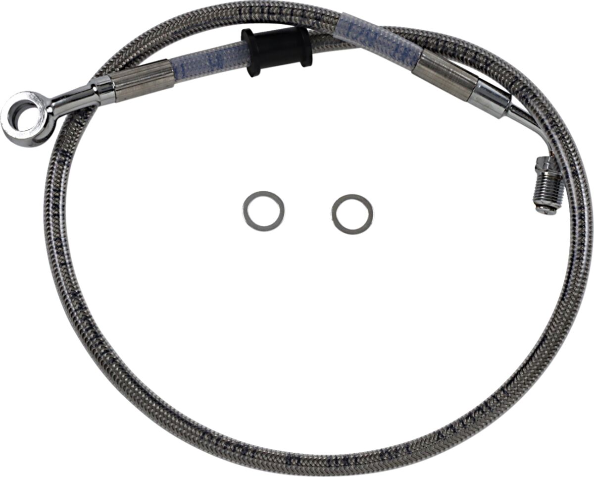 Drag Specialties Line Brk 18 Sftl Ss BRAKE LINES-HOSES-STAINLESS ST Drag Specialties