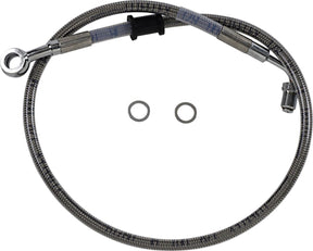 Drag Specialties Line Brk 18 Sftl Ss BRAKE LINES-HOSES-STAINLESS ST Drag Specialties