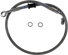 Drag Specialties Line Brk 18 Sftl Ss BRAKE LINES-HOSES-STAINLESS ST Drag Specialties