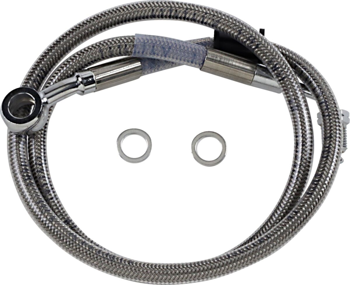 Drag Specialties Line Brk 18 Sftl Ss +4 BRAKE LINES-HOSES-STAINLESS ST Drag Specialties