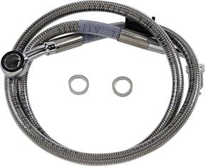 Drag Specialties Line Brk 18 Sftl Ss +4 BRAKE LINES-HOSES-STAINLESS ST Drag Specialties