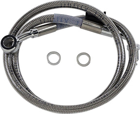 Drag Specialties Line Brk 18 Sftl Ss +4 BRAKE LINES-HOSES-STAINLESS ST Drag Specialties