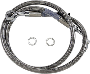 Drag Specialties Line Brk 18 Sftl Ss +6 BRAKE LINES-HOSES-STAINLESS ST Drag Specialties
