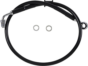 Drag Specialties Line Brk 18 Sftl Blk BRAKE LINES-HOSES-STAINLESS ST Drag Specialties
