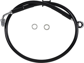 Drag Specialties Line Brk 18 Sftl Blk BRAKE LINES-HOSES-STAINLESS ST Drag Specialties