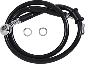 Drag Specialties Line Brk 18 Sftl Blk +2 BRAKE LINES-HOSES-STAINLESS ST Drag Specialties