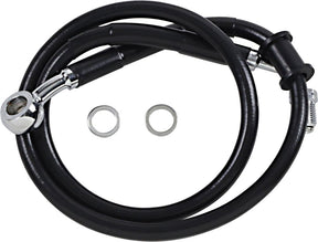 Drag Specialties Line Brk 18 Sftl Blk +2 BRAKE LINES-HOSES-STAINLESS ST Drag Specialties