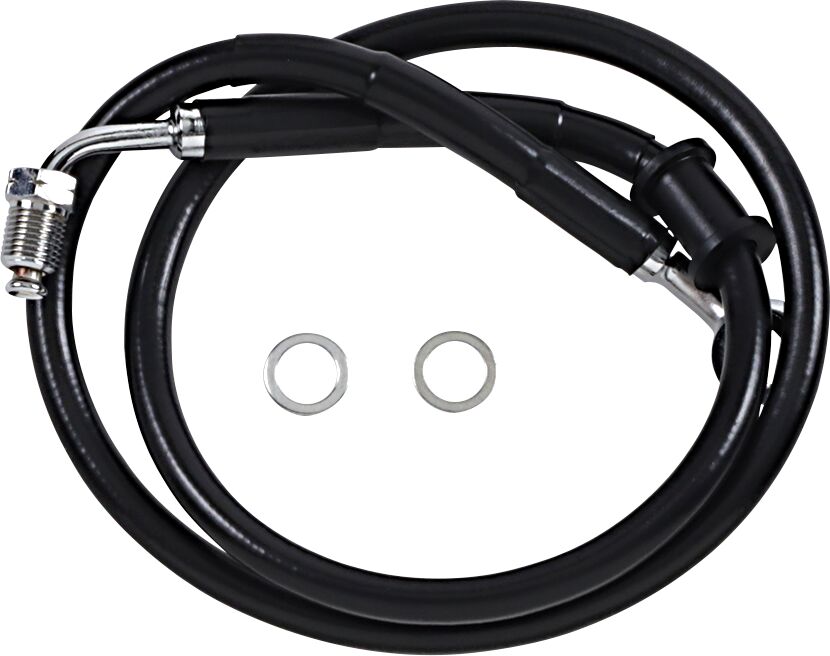 Drag Specialties Line Brk 18 Sftl Blk +4 BRAKE LINES-HOSES-STAINLESS ST Drag Specialties