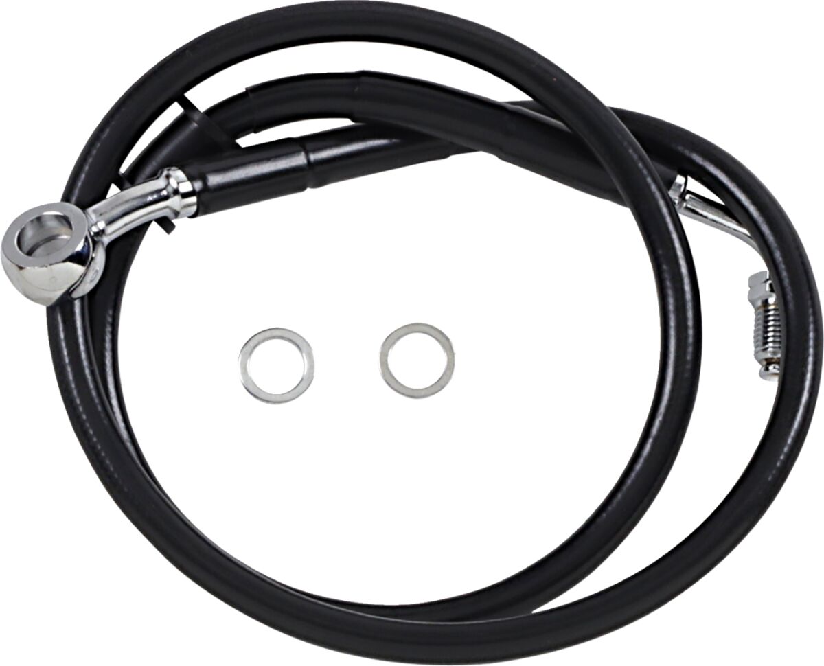 Drag Specialties Line Brk 18 Sftl Blk +6 BRAKE LINES-HOSES-STAINLESS ST Drag Specialties