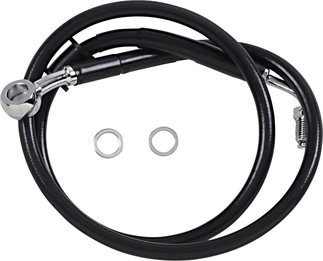 Drag Specialties Line Brk 18 Sftl Blk +6 BRAKE LINES-HOSES-STAINLESS ST Drag Specialties