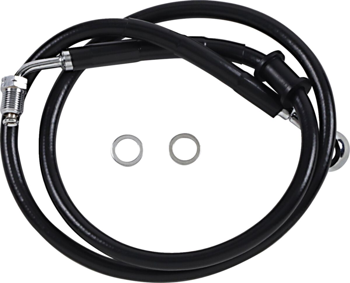 Drag Specialties Line Brk 18 Sftl Blk +8 BRAKE LINES-HOSES-STAINLESS ST Drag Specialties