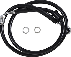 Drag Specialties Line Brk 18 Sftl Blk +8 BRAKE LINES-HOSES-STAINLESS ST Drag Specialties