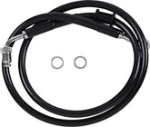 Drag Specialties Line Brk 18 Sftl Blk +10 BRAKE LINES-HOSES-STAINLESS ST Drag Specialties
