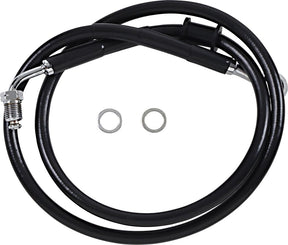 Drag Specialties Line Brk 18 Sftl Blk +10 BRAKE LINES-HOSES-STAINLESS ST Drag Specialties