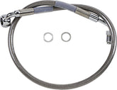 Drag Specialties Line Brk 18 Sftl Ss BRAKE LINES-HOSES-STAINLESS ST Drag Specialties