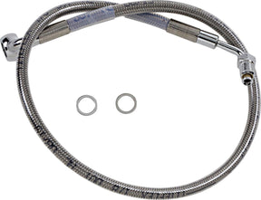 Drag Specialties Line Brk 18 Sftl Ss +2 BRAKE LINES-HOSES-STAINLESS ST Drag Specialties