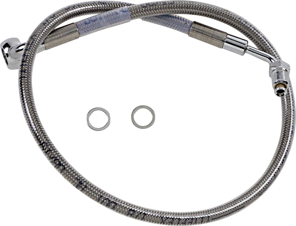 Drag Specialties Line Brk 18 Sftl Ss +2 BRAKE LINES-HOSES-STAINLESS ST Drag Specialties