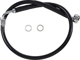 Drag Specialties Line Brk 18 Sftl Blk BRAKE LINES-HOSES-STAINLESS ST Drag Specialties