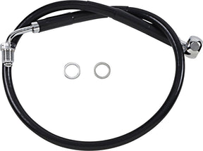 Drag Specialties Line Brk 18 Sftl Blk BRAKE LINES-HOSES-STAINLESS ST Drag Specialties